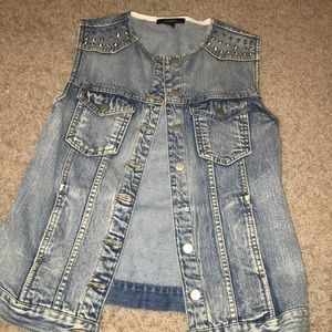 forever 21 studded vest